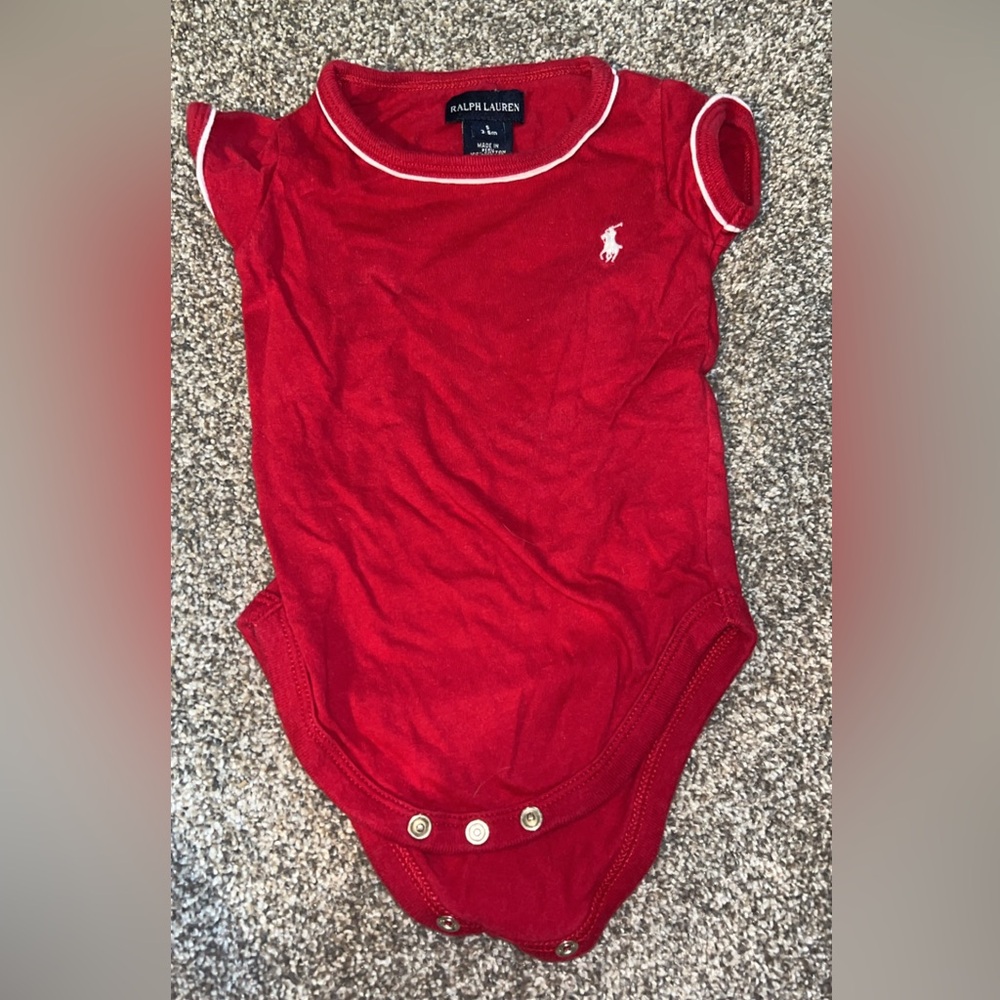 Vintage Ralph Lauren Red Kids One Piece